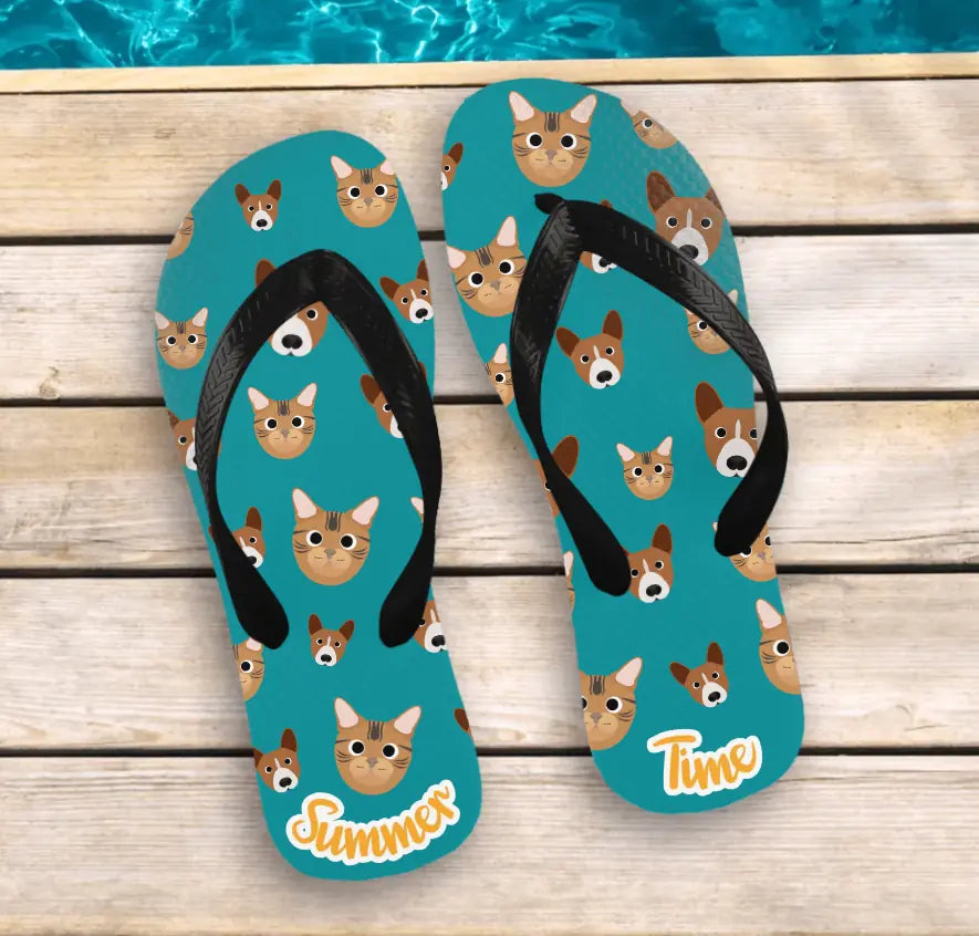 Verrückte Haustiere - Individuelle Flip Flops