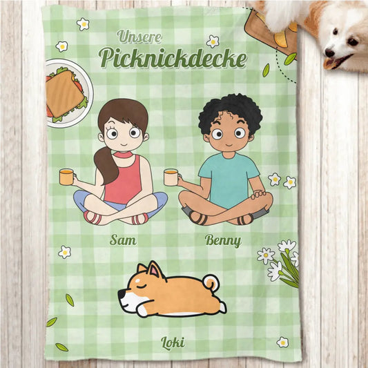 Unsere Picknickzeit - Individuelle Picknickdecke