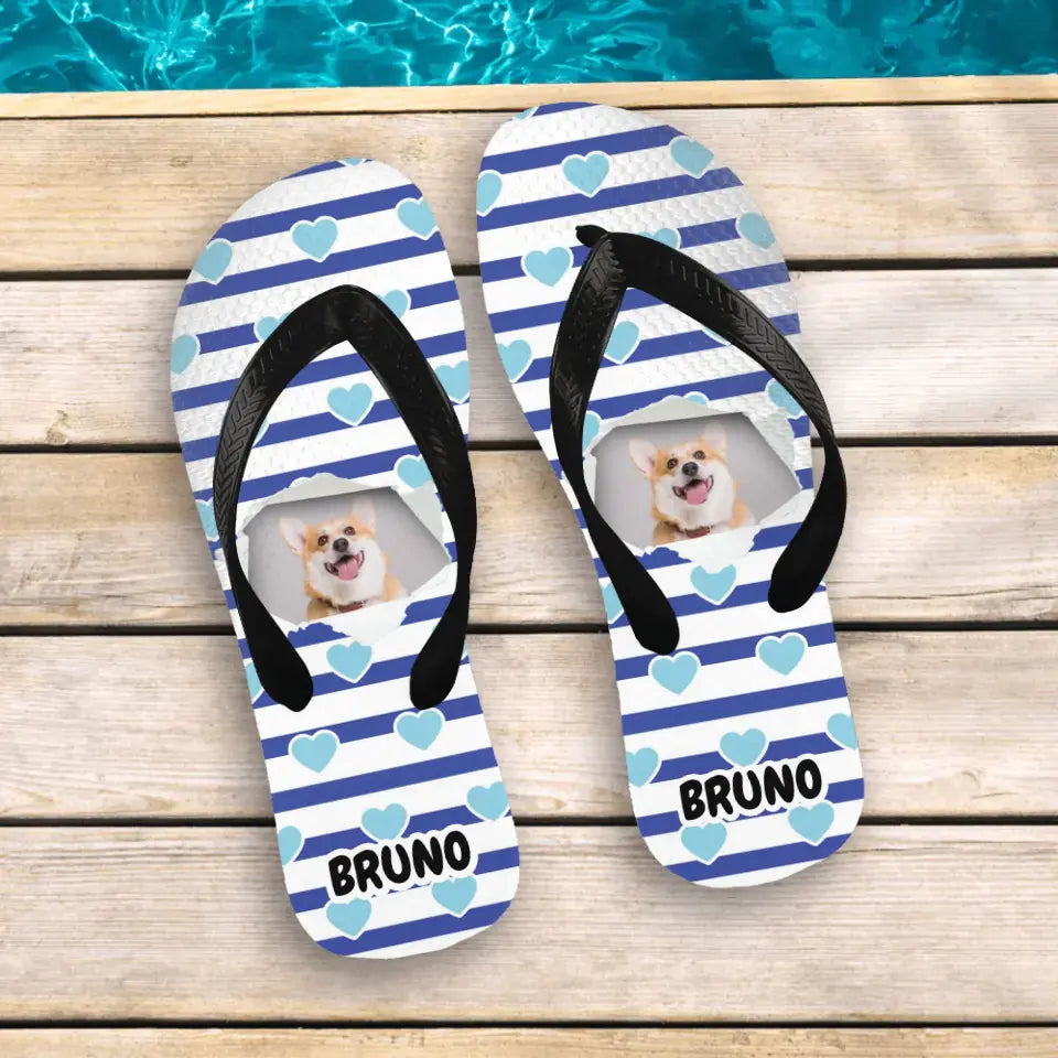 Maritimes Haustier - Individuelle Flip Flops