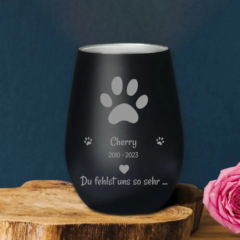 Du fehlst uns - Individuelles Trauerlicht