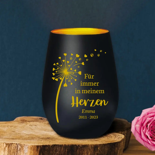 Für immer im Herzen - Individuelles Trauerlicht