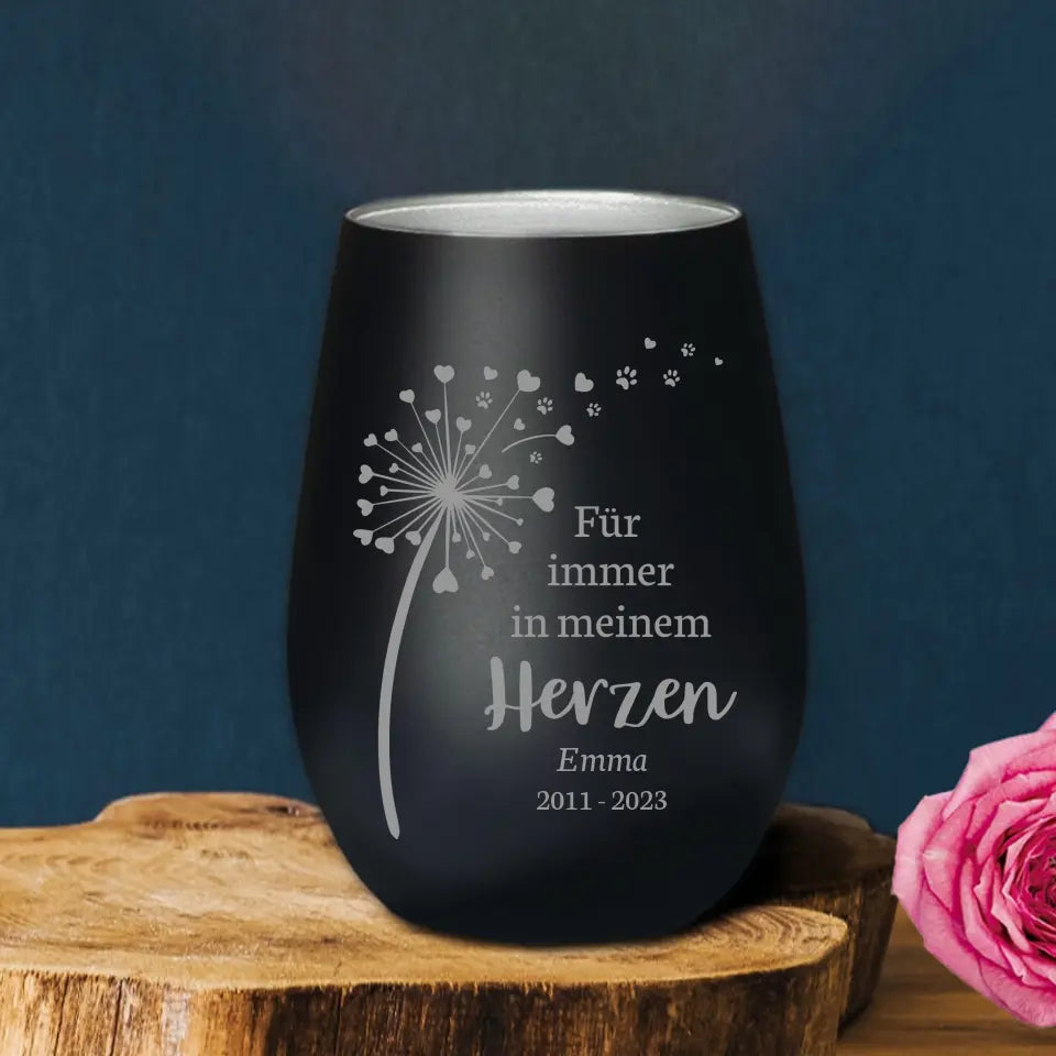 Für immer im Herzen - Individuelles Trauerlicht