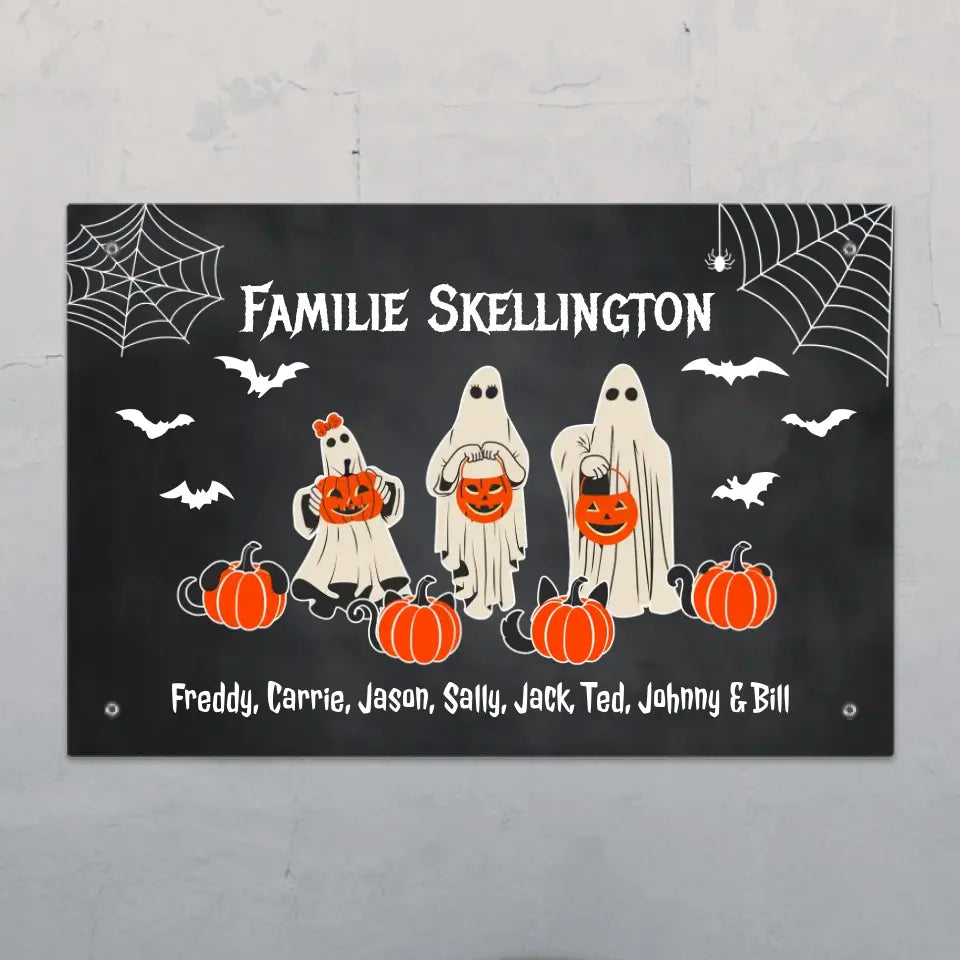 Halloween Familie - Individuelles Türschild