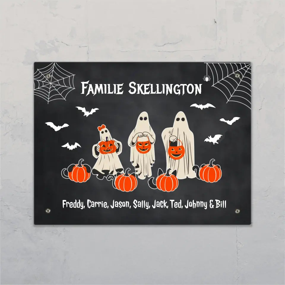 Halloween Familie - Individuelles Türschild