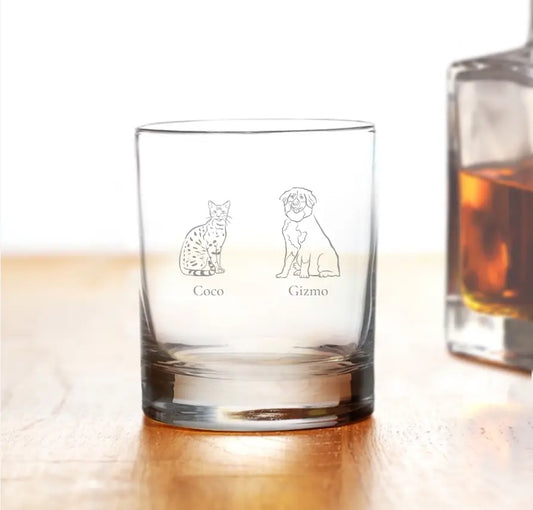 Line Art - Individuelles Whiskyglas