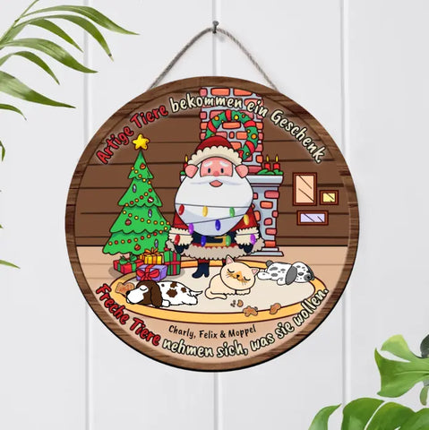 Weihnachtsmann - Individuelles Holzschild - Featured Image