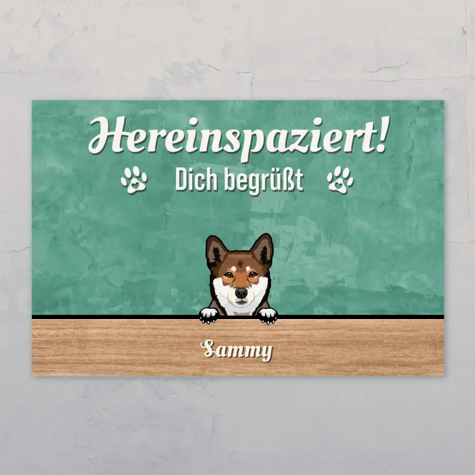 Hereinspaziert - Individuelles Türschild