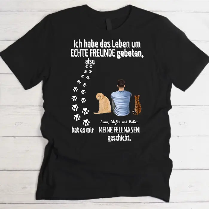 Echter Freund - Individuelles T-Shirt