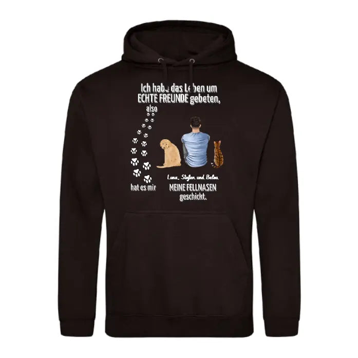 Echter Freund - Individueller Hoodie