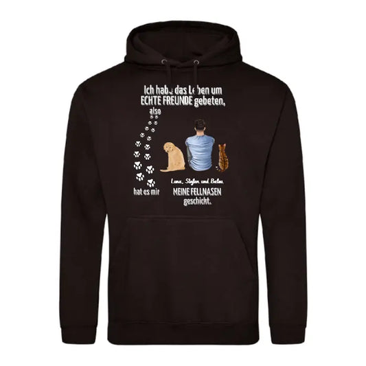 Echter Freund - Individueller Hoodie