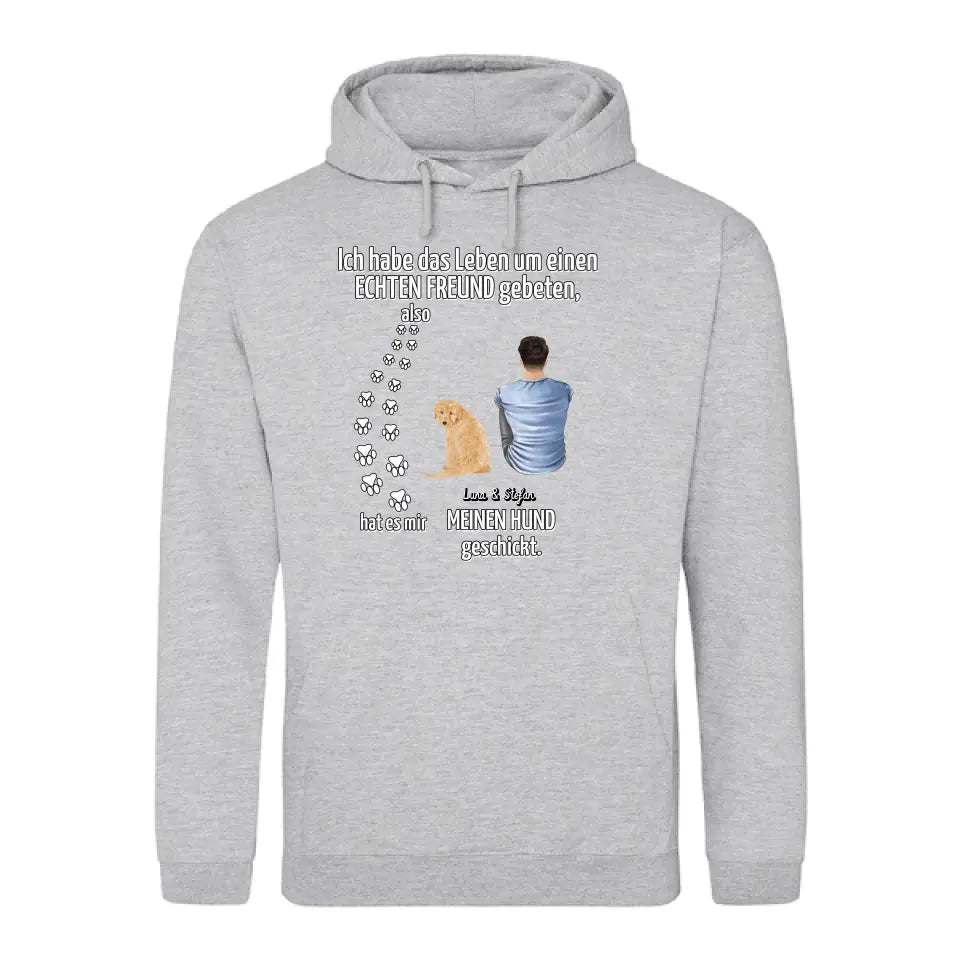 Echter Freund - Individueller Hoodie