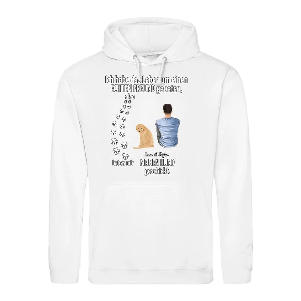 Echter Freund - Individueller Hoodie