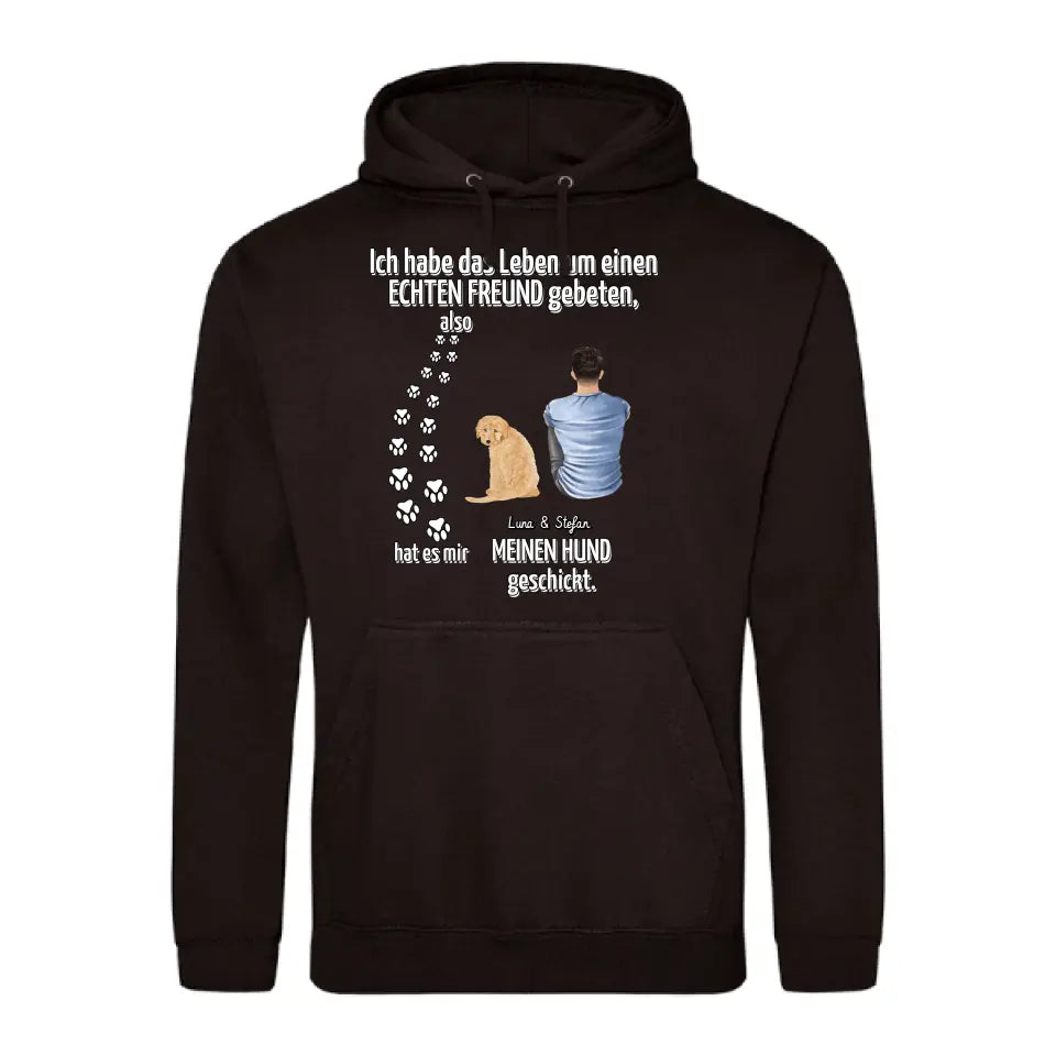 Echter Freund - Individueller Hoodie