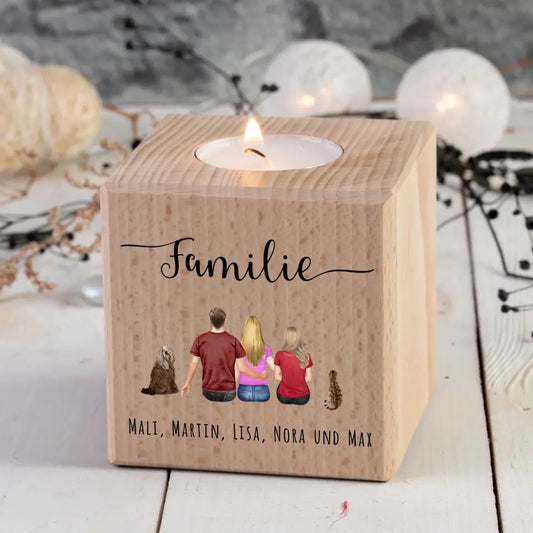 Familie - Individueller Kerzenwürfel