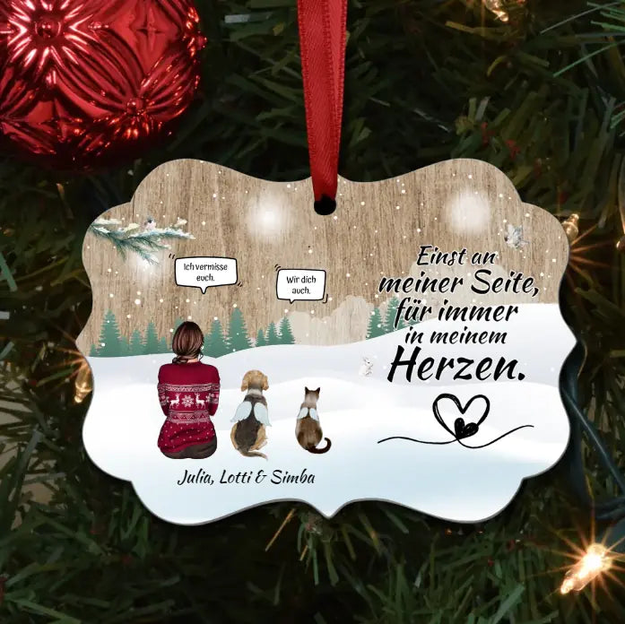 Personalisiertes Ornament - Mein Tier für immer
