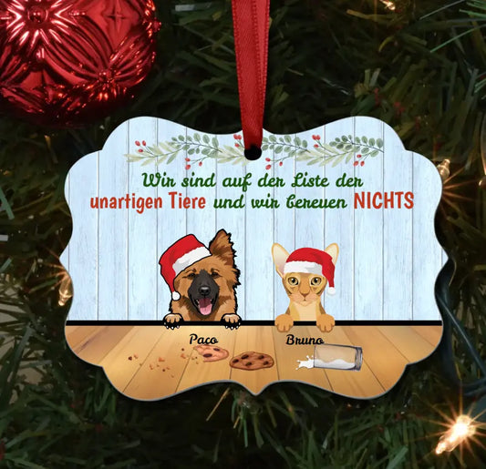 Personalisiertes Ornament - Unartige Tiere