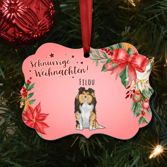 Personalisiertes Ornament - Tierische Weihnachten