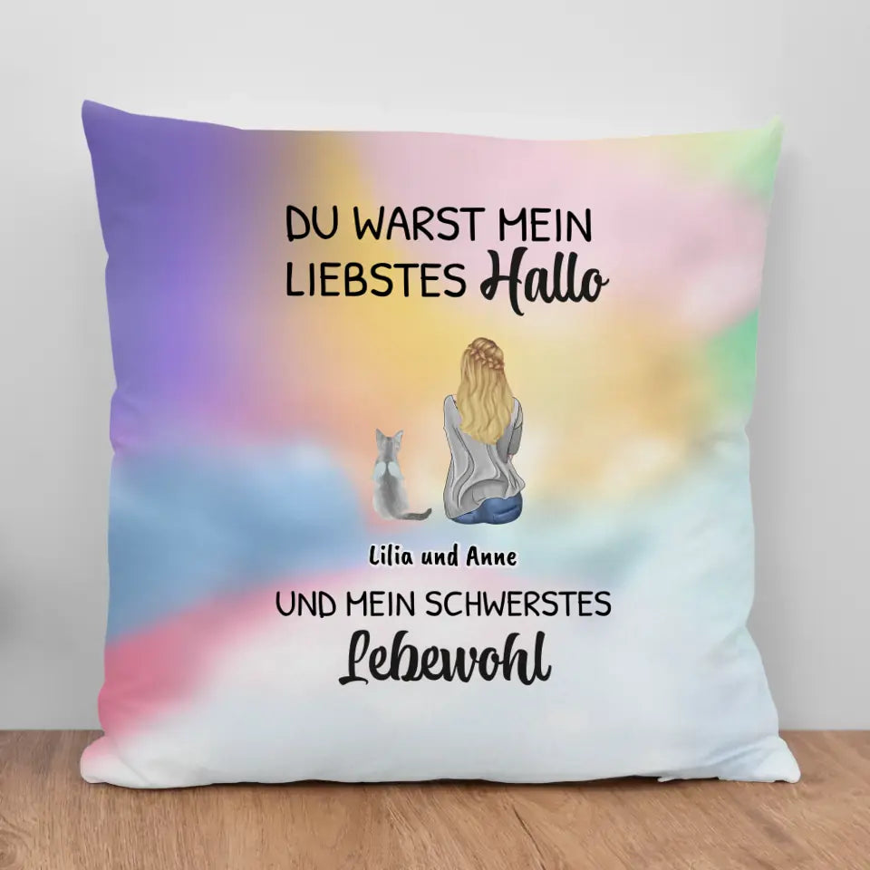 Mein liebstes Hallo - Individuelles Kissen