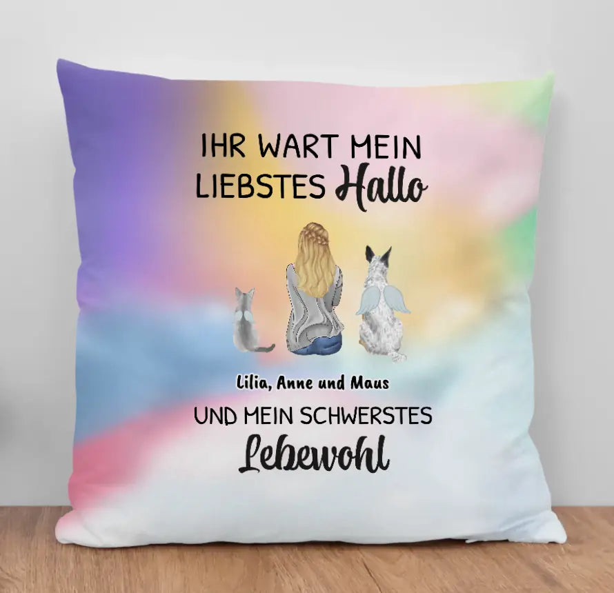 Mein liebstes Hallo - Individuelles Kissen