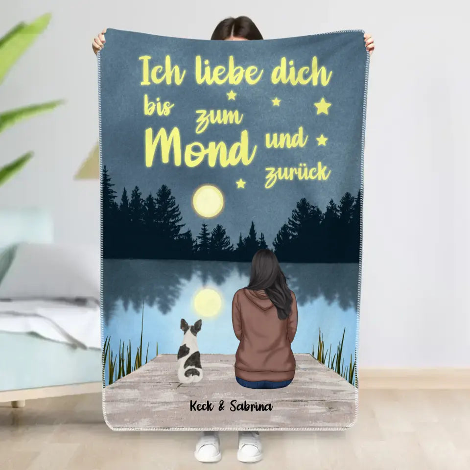 Bis zum Mond und zurück  - Individuelle Decke