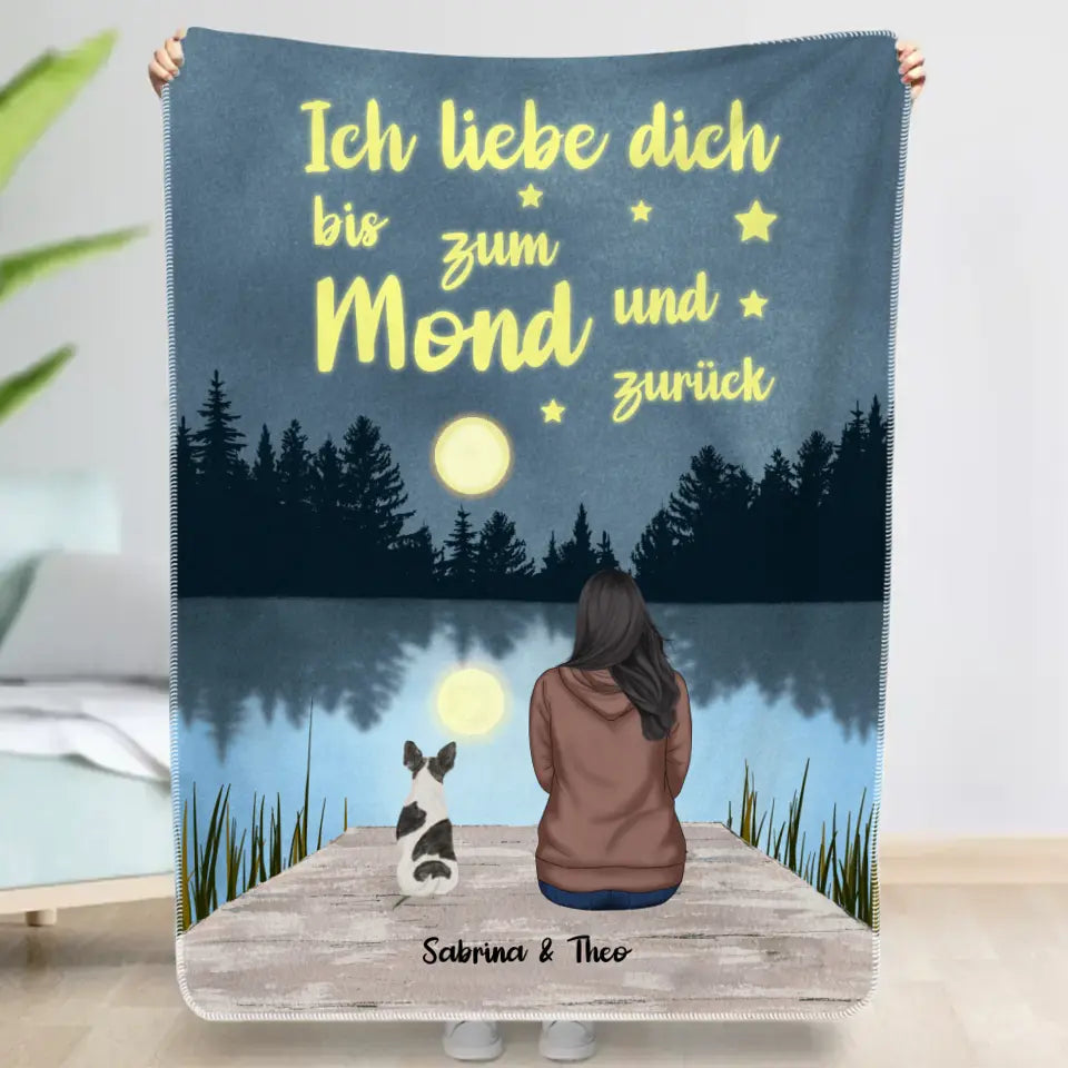 Bis zum Mond und zurück  - Individuelle Decke