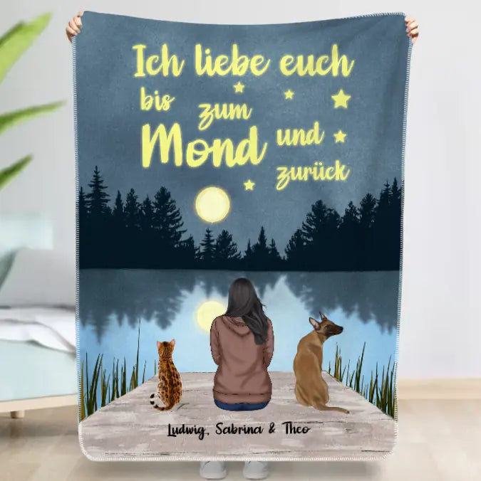 Bis zum Mond und zurück  - Individuelle Decke