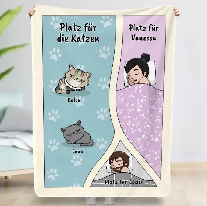 Platz für die Katzen - Individuelle Decke