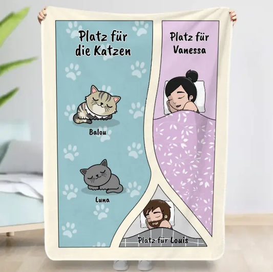 Platz für die Katzen - Individuelle Decke