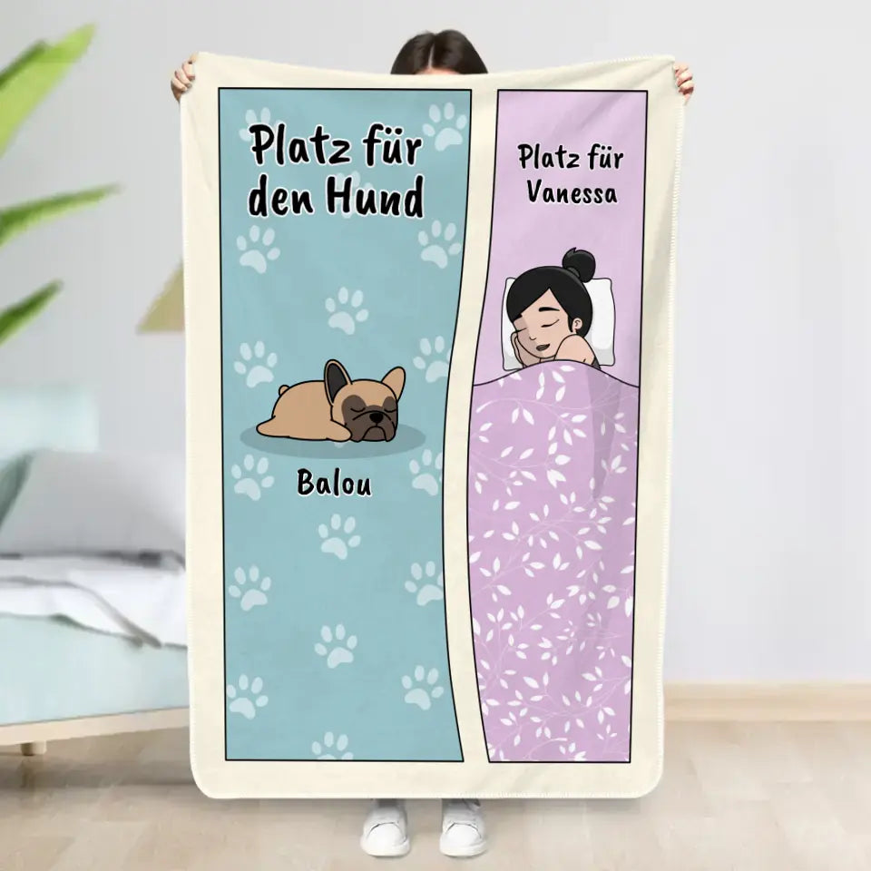 Platz für die Hunde Singleversion - Individuelle Decke
