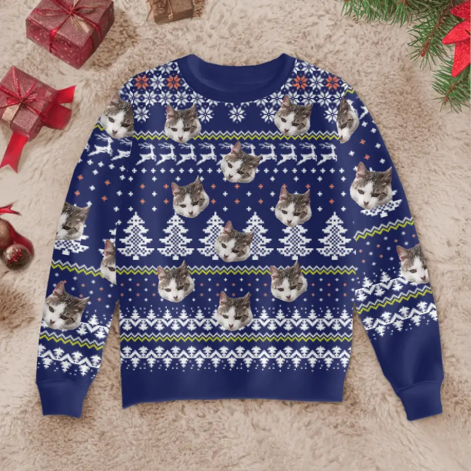 Haustierköpfe - Individueller Ugly Christmas Sweater