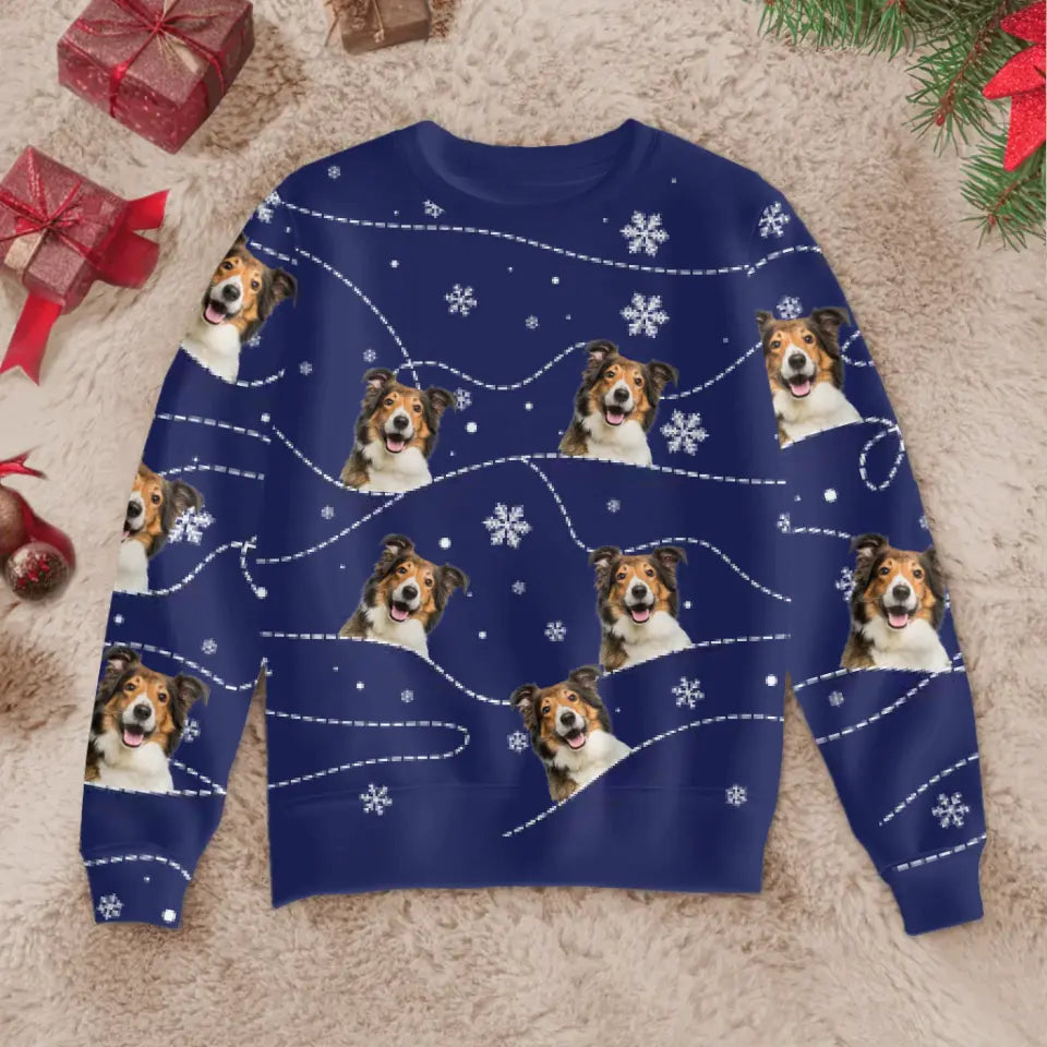 Weihnachtliche Berge - Individueller Ugly Christmas Sweater