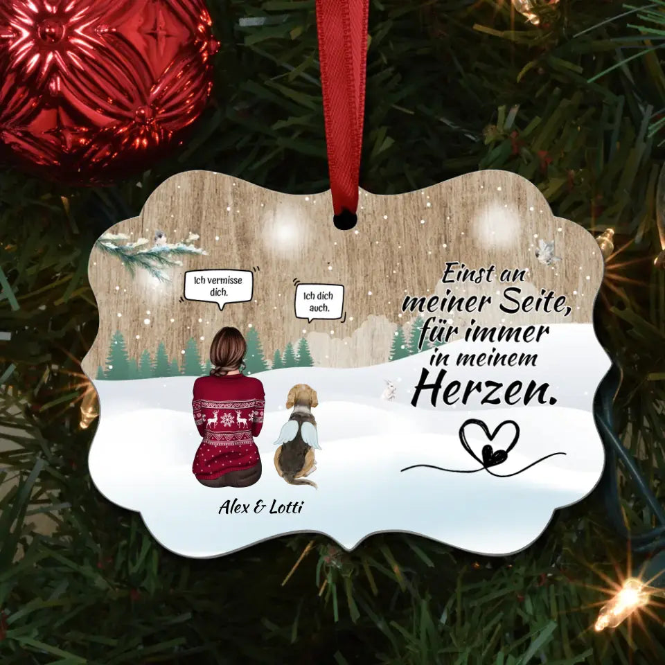 Personalisiertes Ornament - Mein Tier für immer