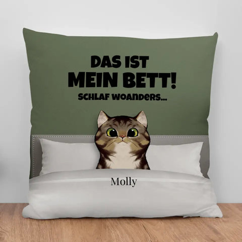 Unser Bett (Katzen) - Individuelles Kissen - Featured Image