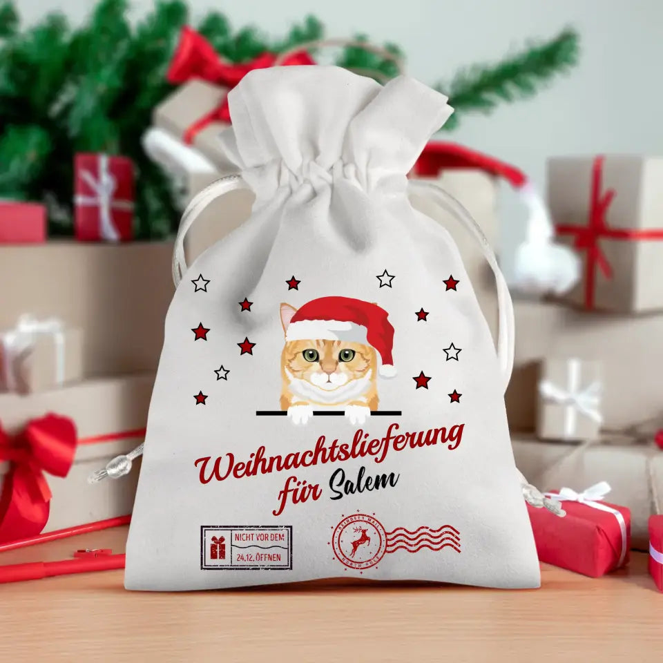 Weihnachtslieferung - Individueller Geschenkbeutel