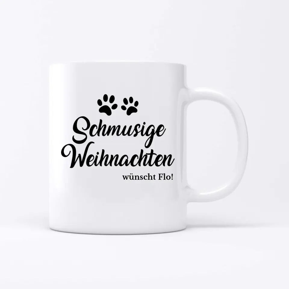 Schmusige Weihnachten - Individuelle Tasse