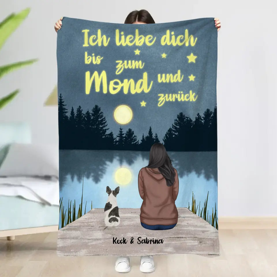 Bis zum Mond und zurück  - Individuelle Decke