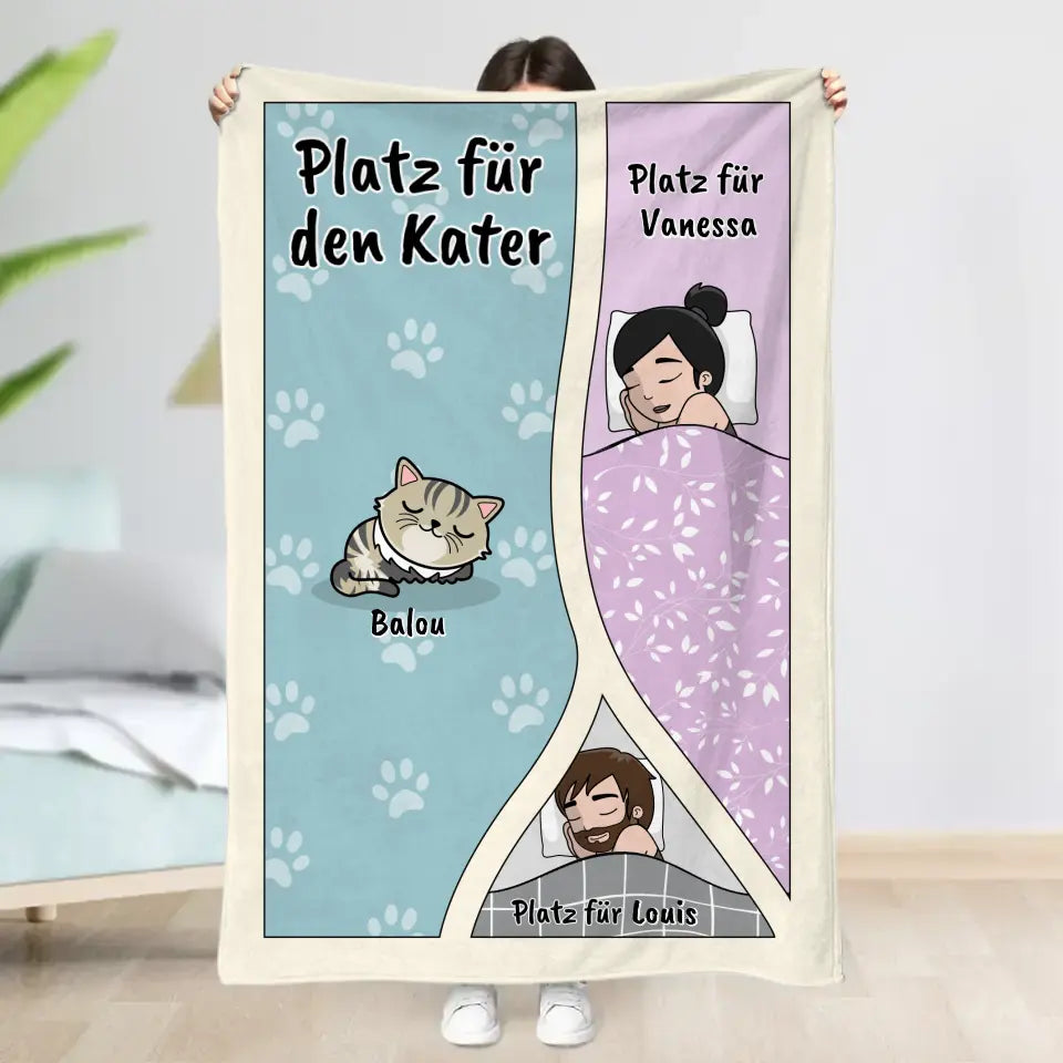 Platz für die Katzen - Individuelle Decke