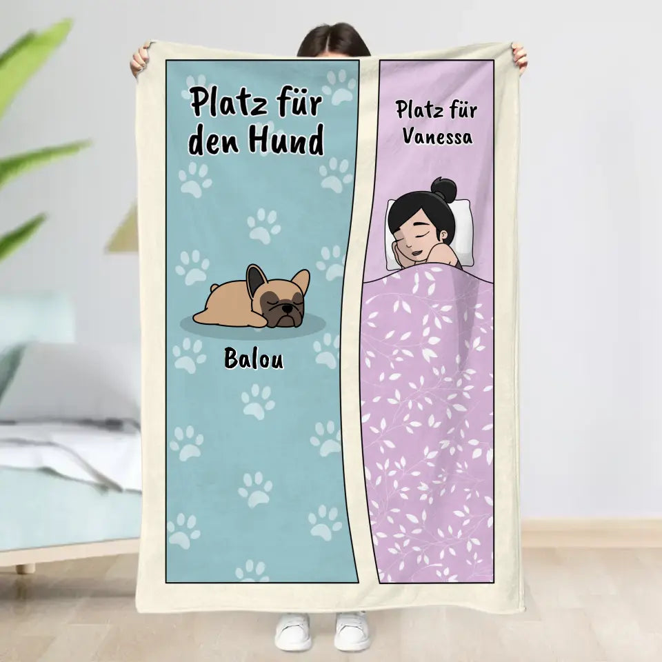 Platz für die Hunde Singleversion - Individuelle Decke