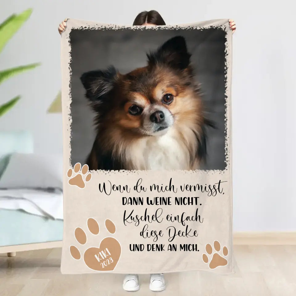 Wenn du mich vermisst - Individuelle Decke