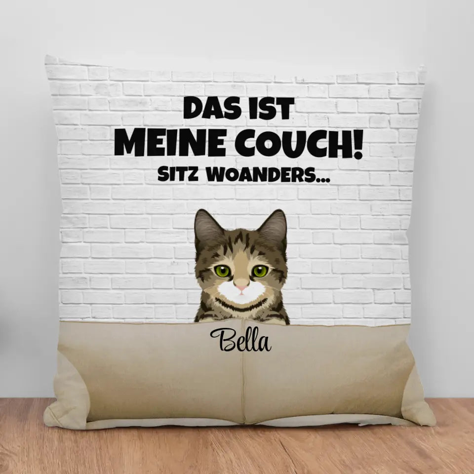 Unsere Fellnasen Couch - Individuelles Kissen