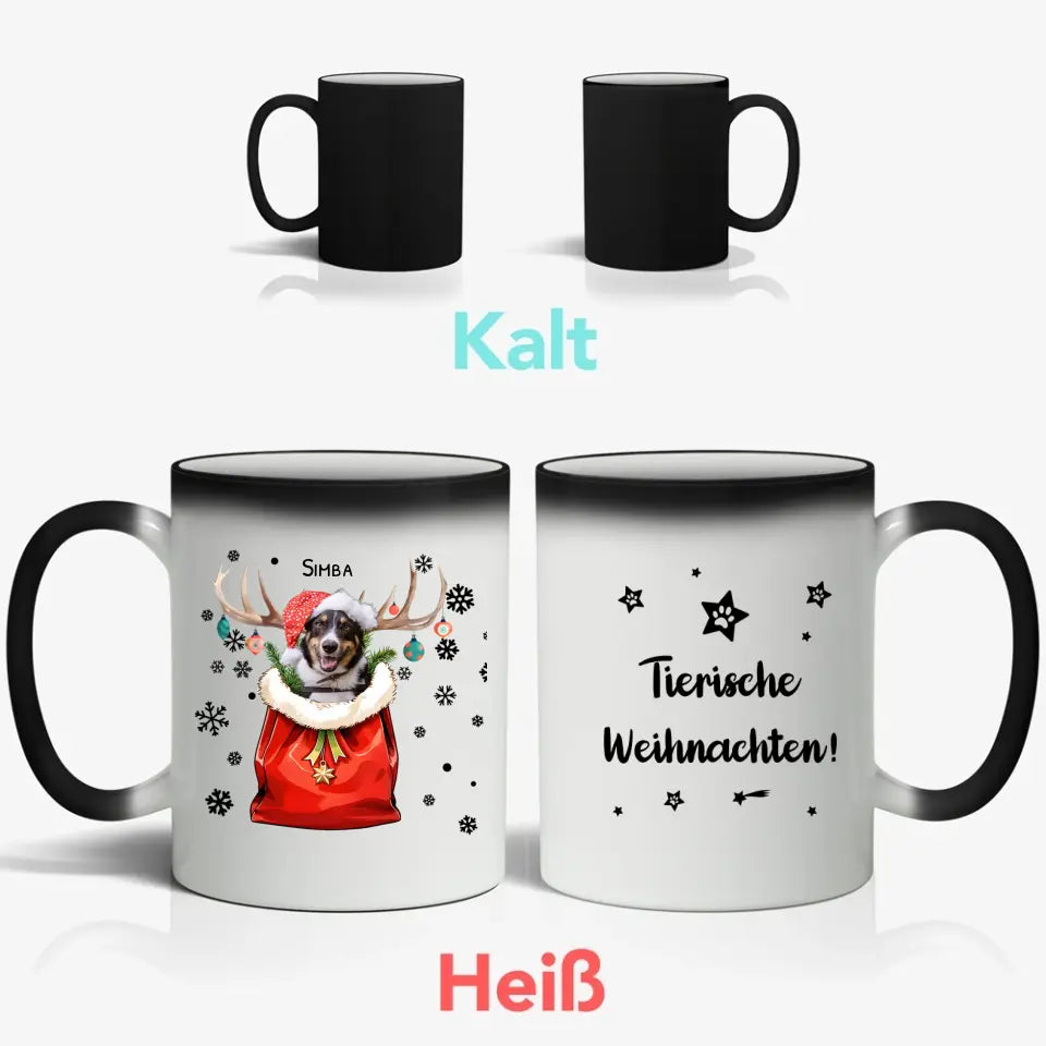 Weihnachtliches Haustierfoto - Individuelle Tasse