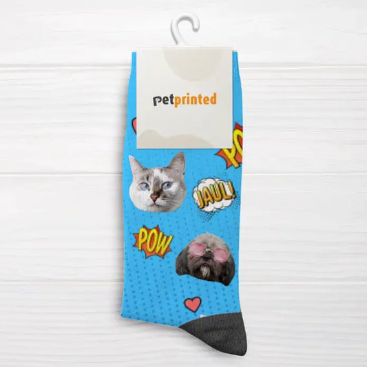 Comic Wuff & Miau - Individuelle Socken