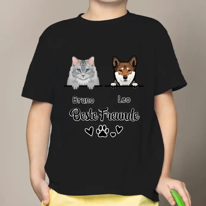 Bester Freund - Individuelles Kinder T-Shirt