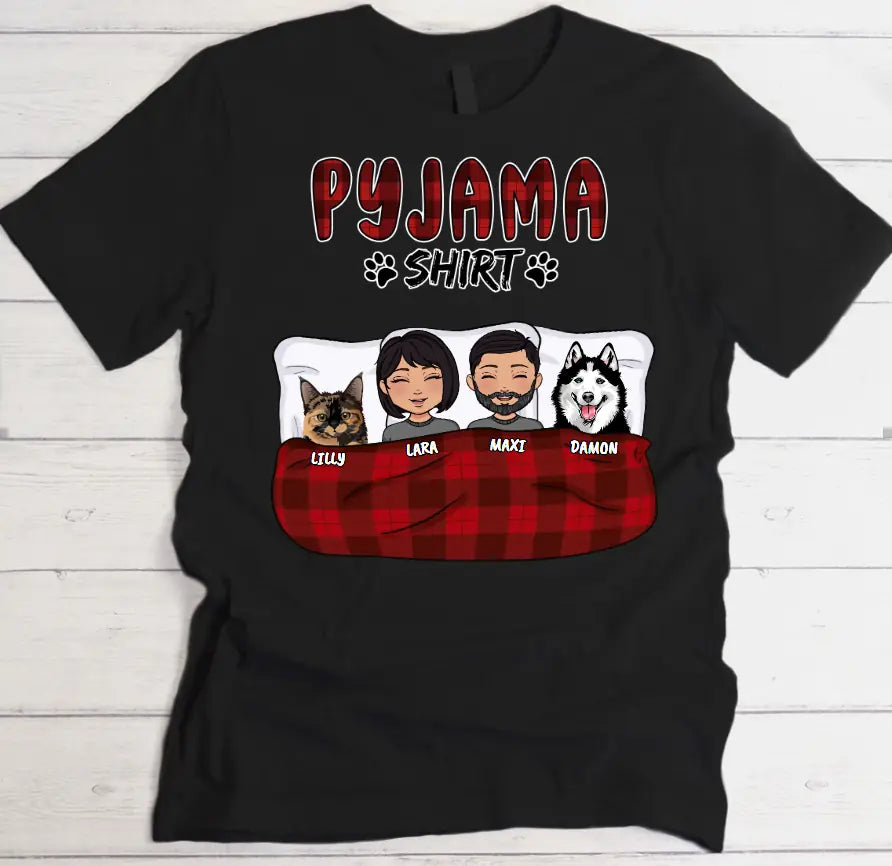 Mein Pyjama Shirt (Paar) - Individuelles T-Shirt