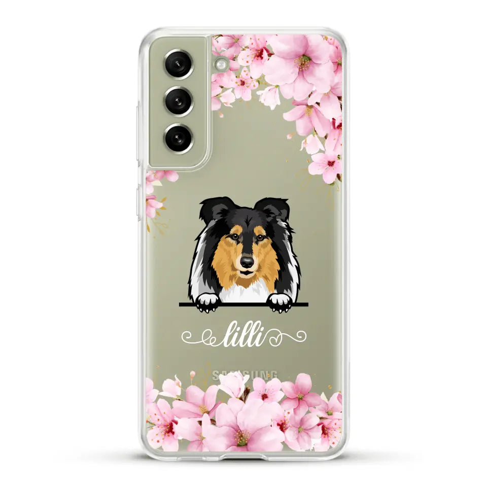 Blumen Hunde - Individuelle Handyhülle