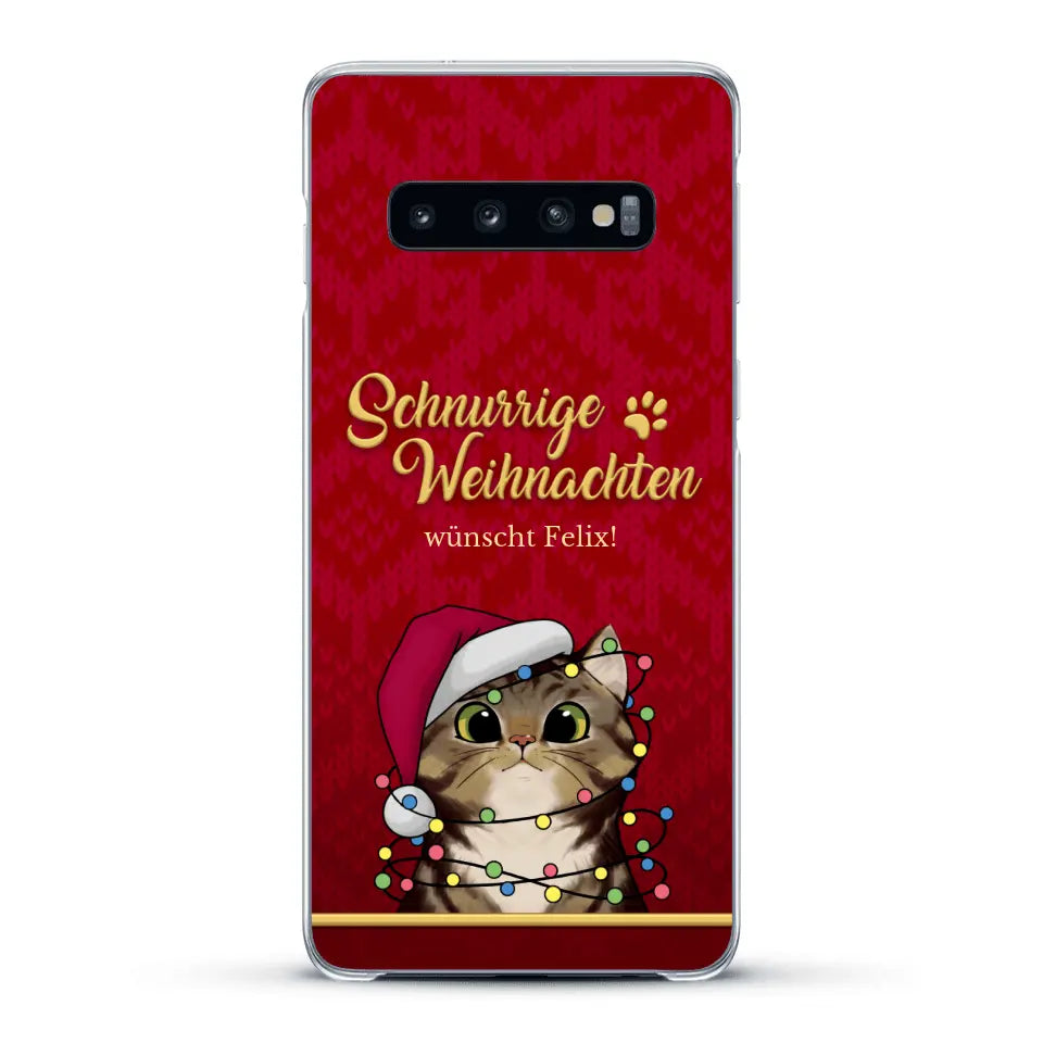 Schnurrige Weihnachten - Individuelle Handyhülle