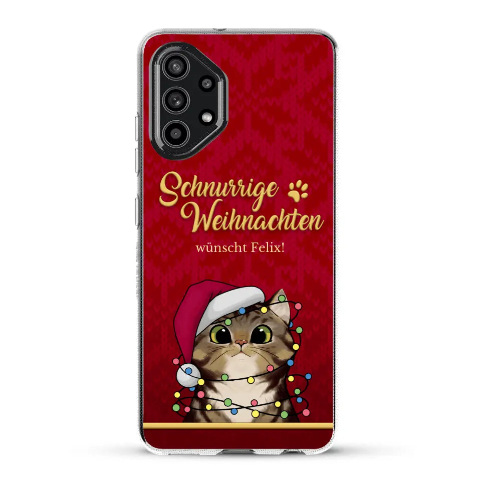 Schnurrige Weihnachten - Individuelle Handyhülle