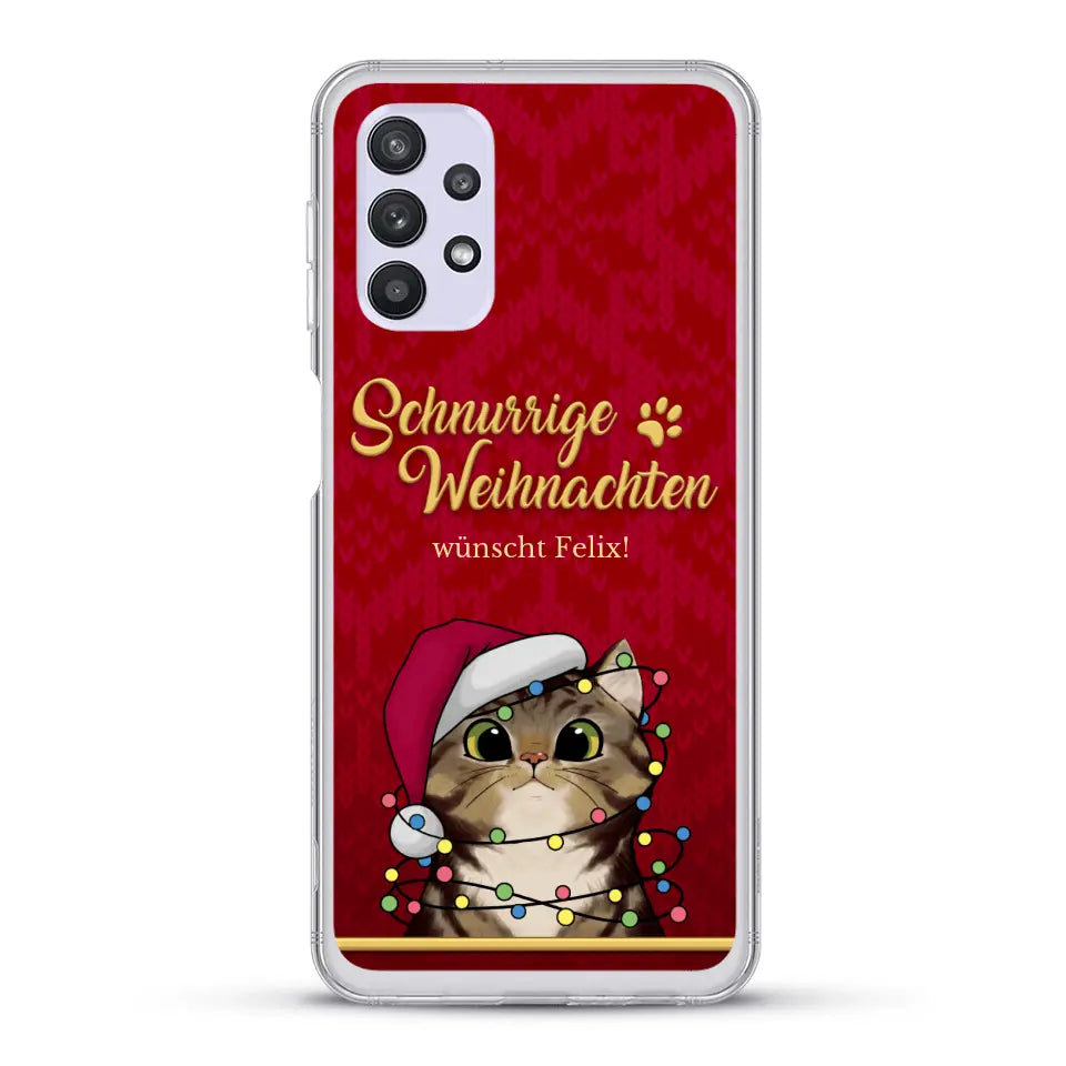 Schnurrige Weihnachten - Individuelle Handyhülle