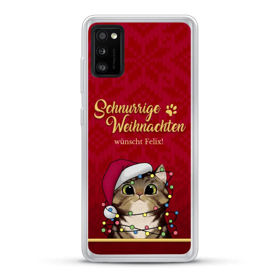 Schnurrige Weihnachten - Individuelle Handyhülle