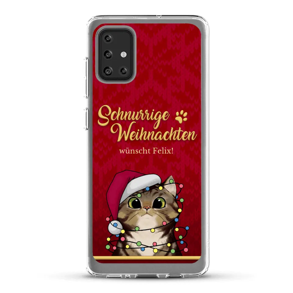 Schnurrige Weihnachten - Individuelle Handyhülle